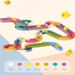 The Decor Haven Babyspielzeug-Stapelbares Badespielzeug „Enten“ – Rutsch-Badespaß für Kinder