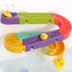 The Decor Haven Babyspielzeug-Stapelbares Badespielzeug „Enten“ – Rutsch-Badespaß für Kinder