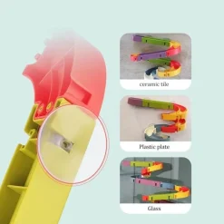 The Decor Haven Babyspielzeug-Stapelbares Badespielzeug „Enten“ – Rutsch-Badespaß für Kinder