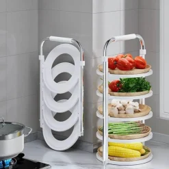 Space Savvy Küche & Esszimmer-Stapelbares Küchen-Organizer-Regal – kompakte Aufbewahrungslösung