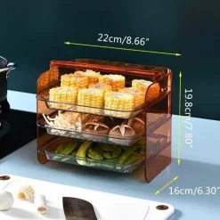 Space Savvy Küche & Esszimmer-Stapelbares Küchenregal - Mehrschichtiger Organizer