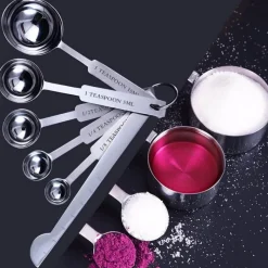 Deco Küche & Esszimmer-Stapelbares Messlöffel-Set – Premium-Küchenutensilien