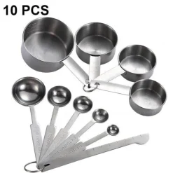 Deco Küche & Esszimmer-Stapelbares Messlöffel-Set – Premium-Küchenutensilien