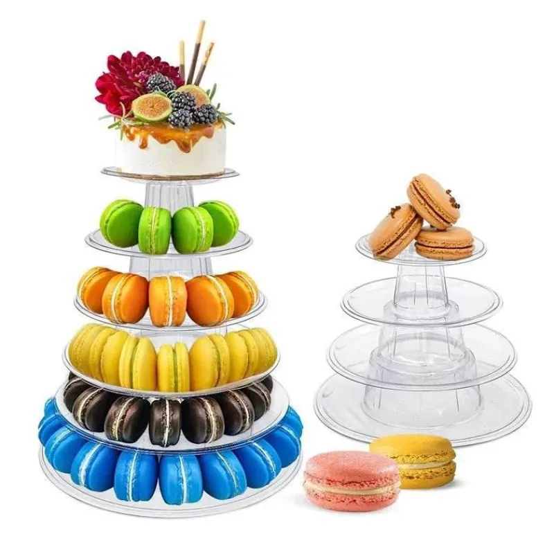 Tom Küche & Esszimmer-64-stöckiger Macaron-Turmständer – Elegante Tortenpräsentation für Hochzeiten und Veranstaltungen