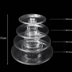 Tom Küche & Esszimmer-64-stöckiger Macaron-Turmständer – Elegante Tortenpräsentation für Hochzeiten und Veranstaltungen