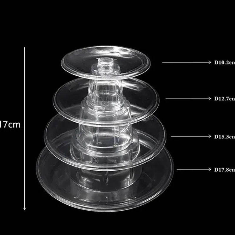 Tom Küche & Esszimmer-64-stöckiger Macaron-Turmständer – Elegante Tortenpräsentation für Hochzeiten und Veranstaltungen