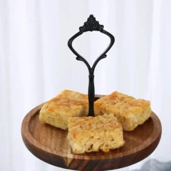 Tom Küche & Esszimmer-23-stöckiger Tortenständer aus Holz – Elegantes Dessert-Präsentationsregal