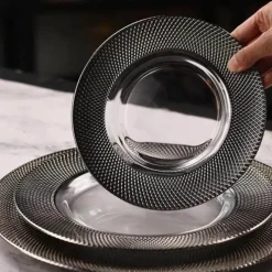 Elegance at the Table Küche & Esszimmer-Steak- und Pastateller aus Glas – Vielseitiges Essgeschirr