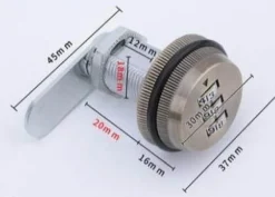 Comfort u0026 Style Gadgets Für Zuhause-3-stelliges Zahlenkombinationsschloss für Schränke – Mechanisches Sicherheitsschloss