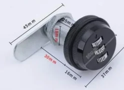 Comfort u0026 Style Gadgets Für Zuhause-3-stelliges Zahlenkombinationsschloss für Schränke – Mechanisches Sicherheitsschloss
