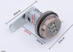 Comfort u0026 Style Gadgets Für Zuhause-3-stelliges Zahlenkombinationsschloss für Schränke – Mechanisches Sicherheitsschloss