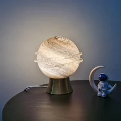 Bright Accents Beleuchtung-Sternenhimmel Glas Tischlampe - Nachtlicht Dekor