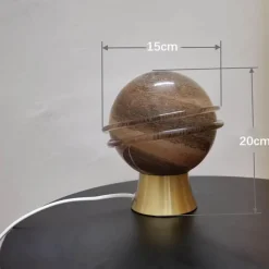 Bright Accents Beleuchtung-Sternenhimmel Glas Tischlampe - Nachtlicht Dekor