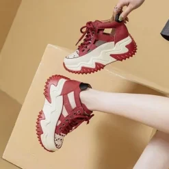 Damen Wilderness Haven Damenschuhe-Stilvolle, atmungsaktive High-Top-Schuhe mit Hohlsohle