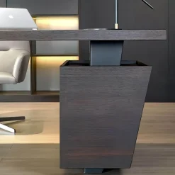 The Lounge Loft Möbel-Stilvoller Büroschreibtisch aus Eiche – Eleganter Arbeitsplatz aus Holz