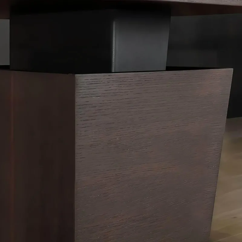 The Lounge Loft Möbel-Stilvoller Büroschreibtisch aus Eiche – Eleganter Arbeitsplatz aus Holz