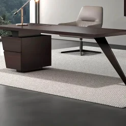 The Lounge Loft Möbel-Stilvoller Büroschreibtisch aus Eiche – Eleganter Arbeitsplatz aus Holz