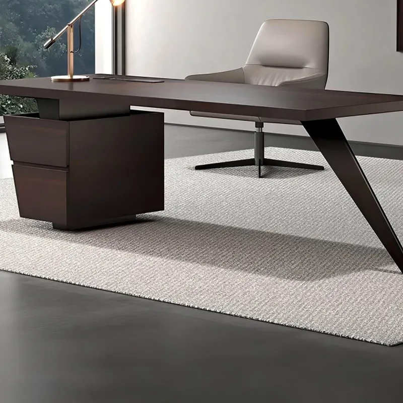 The Lounge Loft Möbel-Stilvoller Büroschreibtisch aus Eiche – Eleganter Arbeitsplatz aus Holz