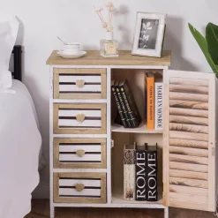 Cozy Living Küche & Esszimmer|Möbel-Stilvoller freistehender Lagerschrank aus Holz