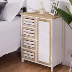 Cozy Living Küche & Esszimmer|Möbel-Stilvoller freistehender Lagerschrank aus Holz