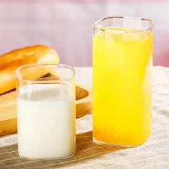 Plates u0026 More Küche & Esszimmer-Stilvoller Kaffeebecher aus Glas – Vielseitiges Trinkgefäß für Tee und Milch