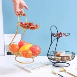 Timeless Touch Küche & Esszimmer-Stilvoller mehrschichtiger Obstkorb – elegante Aufbewahrungslösung