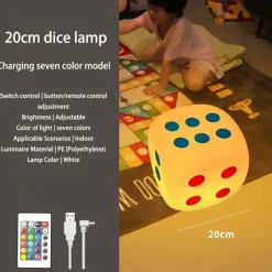 Cozy Living Beleuchtung|Möbel-Stimmungsvolle Würfel-Stehleuchte – Stilvolle Nachttischbeleuchtung