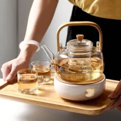 The Decor Haven Küche & Esszimmer-Östliche Teekanne – Hitzebeständiges, meditatives Teegeschirr