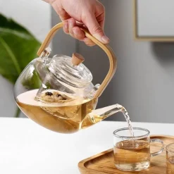 The Decor Haven Küche & Esszimmer-Östliche Teekanne – Hitzebeständiges, meditatives Teegeschirr