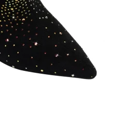 Damen Wilderness Haven Damenschuhe-Strass-Totenkopf High Heels - Tiger Gleam Fashion Footwear