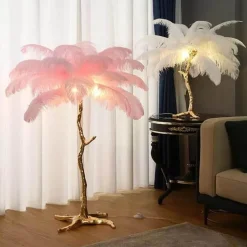 Comfort u0026 Style Beleuchtung-Straußenfeder-Stehlampe - Nordische Luxusbeleuchtung