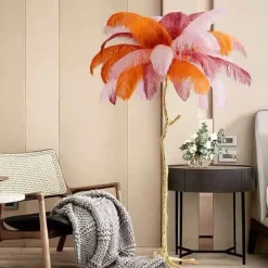 Comfort u0026 Style Beleuchtung-Straußenfeder-Stehlampe - Nordische Luxusbeleuchtung