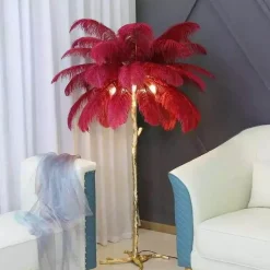 Comfort u0026 Style Beleuchtung-Straußenfeder-Stehlampe - Nordische Luxusbeleuchtung