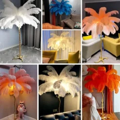 Comfort u0026 Style Beleuchtung-Straußenfeder-Stehlampe - Nordische Luxusbeleuchtung