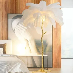 Comfort u0026 Style Beleuchtung-Straußenfeder-Stehlampe - Nordische Luxusbeleuchtung