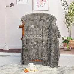 Wrap u0026 Relax Bettzeug-Strickdecke - Gemütlicher Sofa-Bettbezug