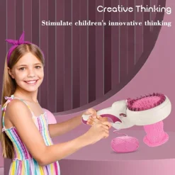 The Decor Haven Babyspielzeug-Strickmaschinenspielzeug – pädagogisches Bastelwerkzeug für Kinder