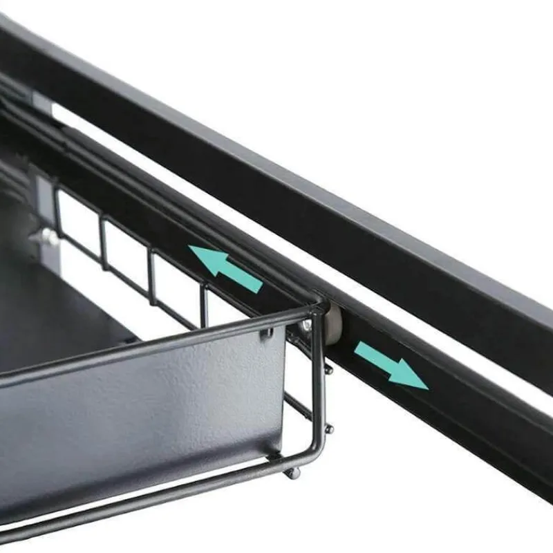 The Decor Haven Küche & Esszimmer-2-stufiger Küchen-Organizer – Ausziehbare Schubladen