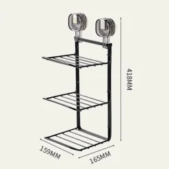 Space Savvy Küche & Esszimmer-3-stufiges, wandmontiertes Organizer-Regal für die Lebensmittelzubereitung