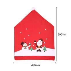 Comfort u0026 Style Wohndeko-Stuhlhusse mit Weihnachtsmannmotiv – Weihnachtsdekorationskappe