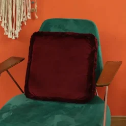 Pillow Haven Bettzeug-Stuhlkissen aus Samt für Esszimmerstühle – weiches, rutschfestes Bauernhaus-Pad