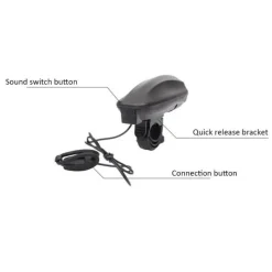 Wilderness Haven Fahrräder & Verkehr|Outdoor-Artikel-Super laute elektrische Fahrradhupe - Fahrradsicherheitsalarm