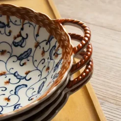 Plates u0026 More Küche & Esszimmer-Suppenschüssel aus Keramik mit Henkel – Mikrowellengeeignetes Backgeschirr für Pasta und Salat