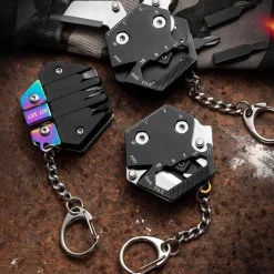 Roam Ready Outdoor-Gadgets|Heimwerkzeuge-Survival Hexagon Tool – Multifunktionale EDC-Outdoor-Ausrüstung