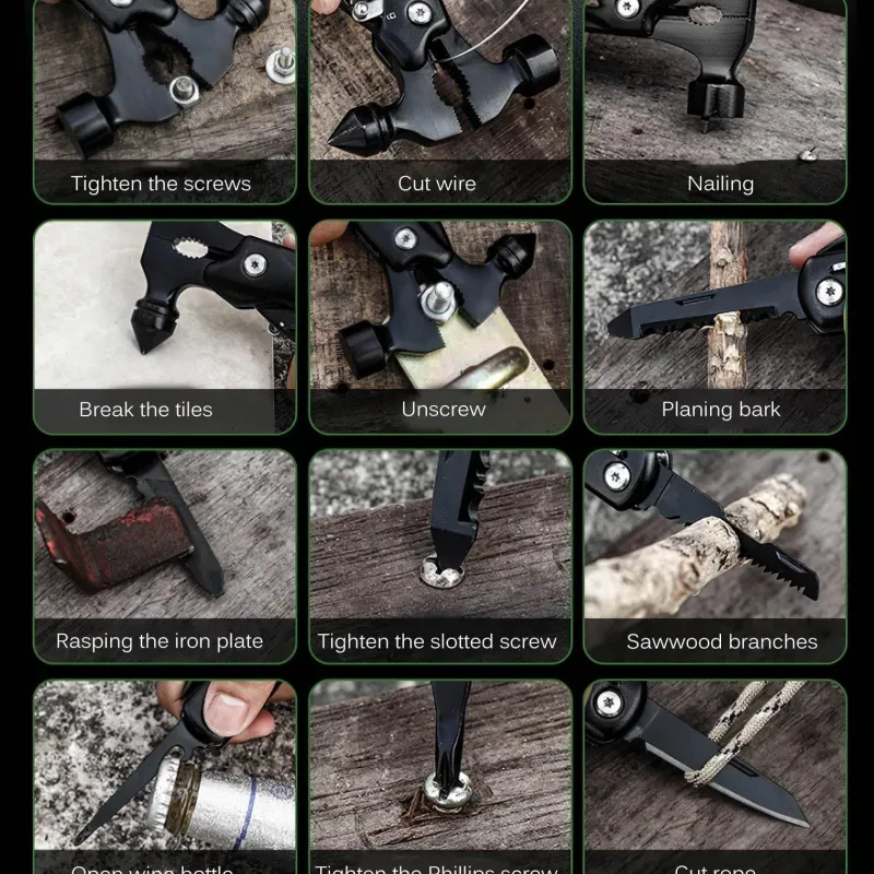 The Outdoor Vault Outdoor-Gadgets|Heimwerkzeuge-Survival-Multitool – Ultimative Outdoor-Ausrüstung