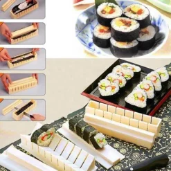 The Decor Haven Küche & Esszimmer-Sushi-Rollen-Maker-Set – DIY-Sushi-Set zum Kochen zu Hause