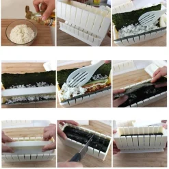 The Decor Haven Küche & Esszimmer-Sushi-Rollen-Maker-Set – DIY-Sushi-Set zum Kochen zu Hause