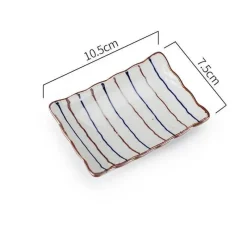 Elegance at the Table Küche & Esszimmer-Sushi-Teller aus Keramik – Desserttablett in Unterglasurfarbe