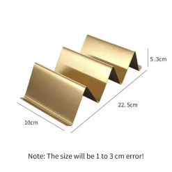 Tom Küche & Esszimmer-Taco-Halter aus Edelstahl im Wellendesign – Ständer für Lebensmittel