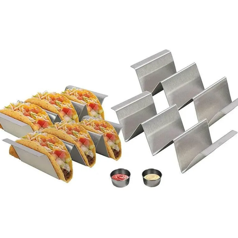 Tom Küche & Esszimmer-Taco-Halter aus Edelstahl – langlebiger Küchen-Essensständer